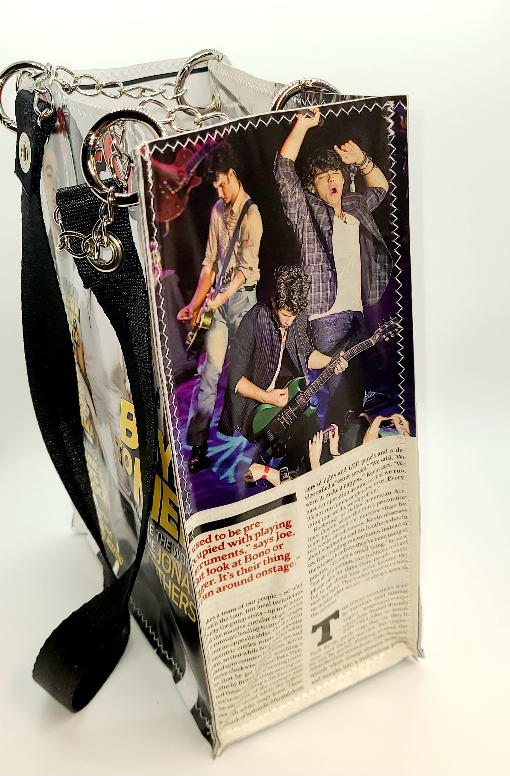 Magazine Tote featuring The Jonas Brothers | Pauz Apparel
